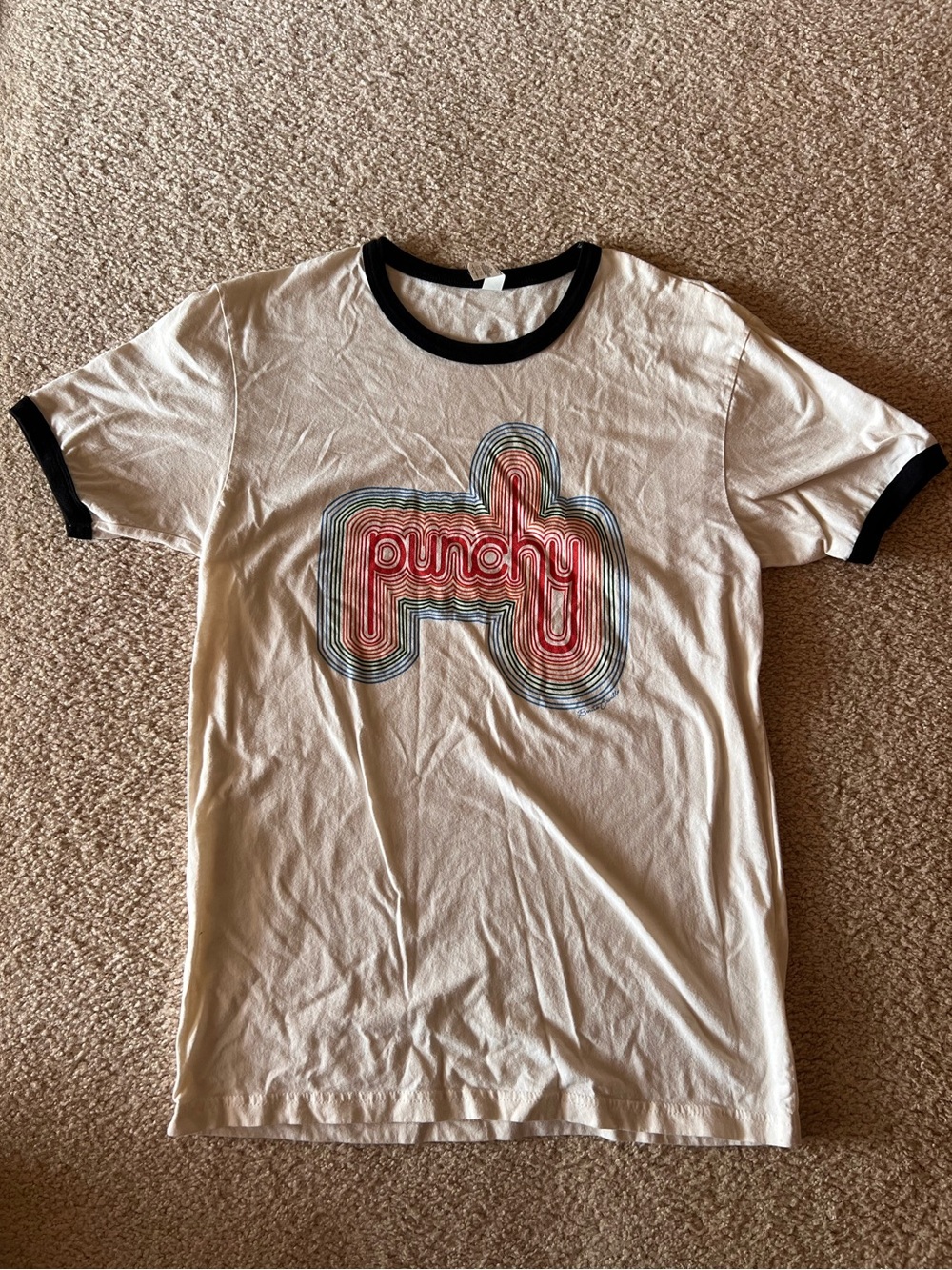 Graphic Punch Retro Tee with Black Trim